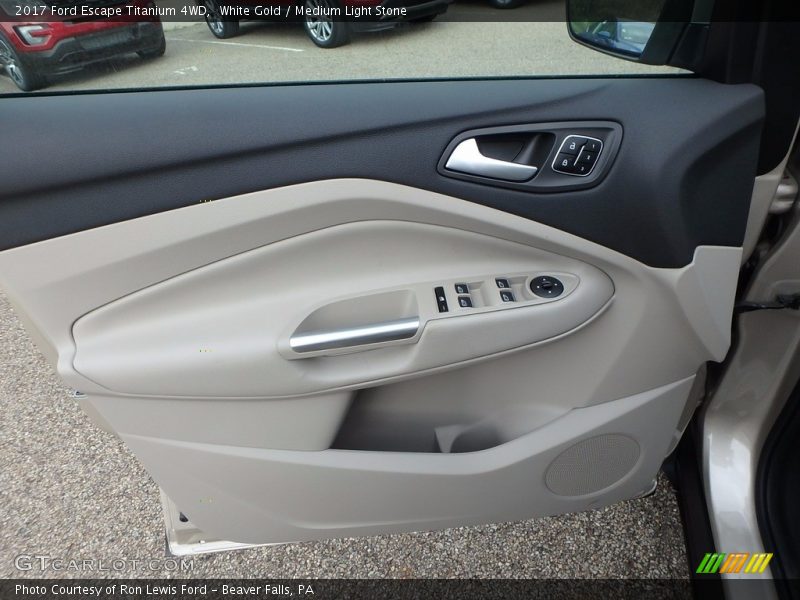 White Gold / Medium Light Stone 2017 Ford Escape Titanium 4WD