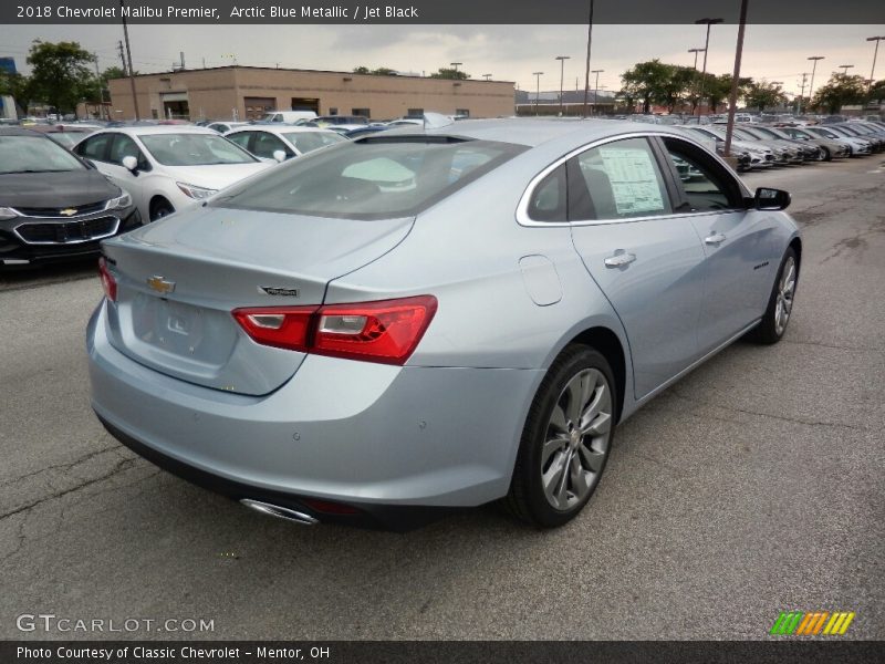 Arctic Blue Metallic / Jet Black 2018 Chevrolet Malibu Premier