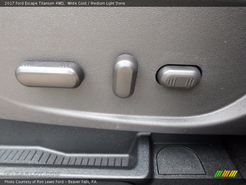 White Gold / Medium Light Stone 2017 Ford Escape Titanium 4WD
