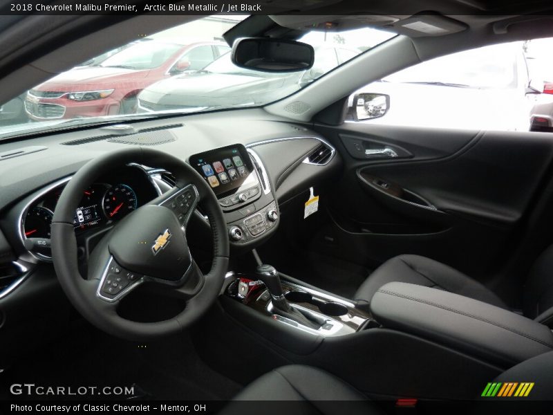 Arctic Blue Metallic / Jet Black 2018 Chevrolet Malibu Premier