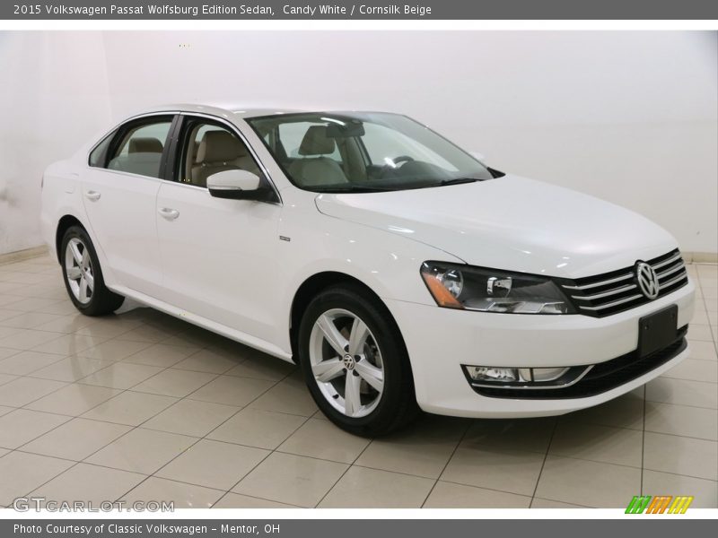 Candy White / Cornsilk Beige 2015 Volkswagen Passat Wolfsburg Edition Sedan