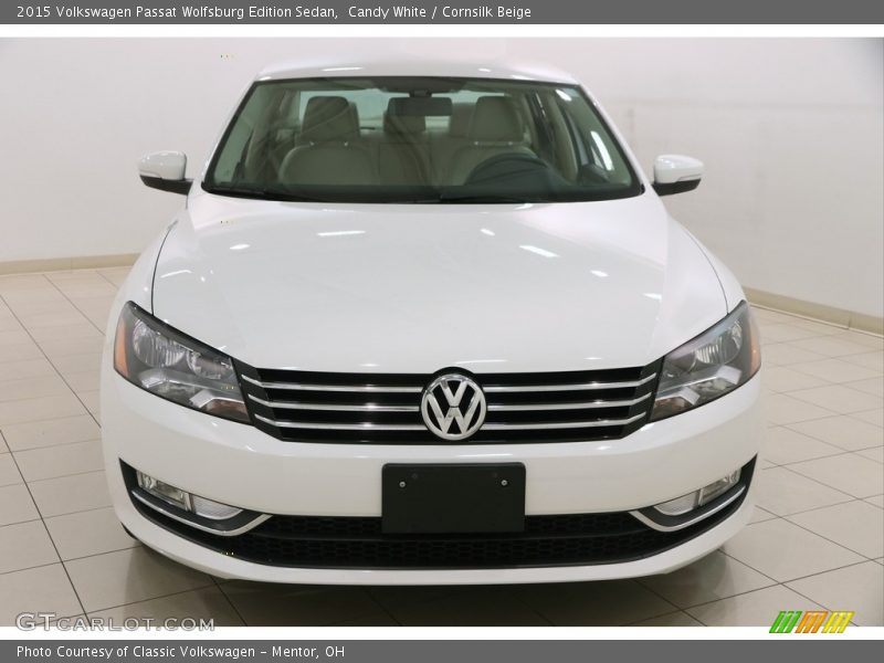 Candy White / Cornsilk Beige 2015 Volkswagen Passat Wolfsburg Edition Sedan