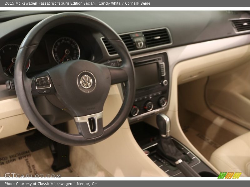 Candy White / Cornsilk Beige 2015 Volkswagen Passat Wolfsburg Edition Sedan