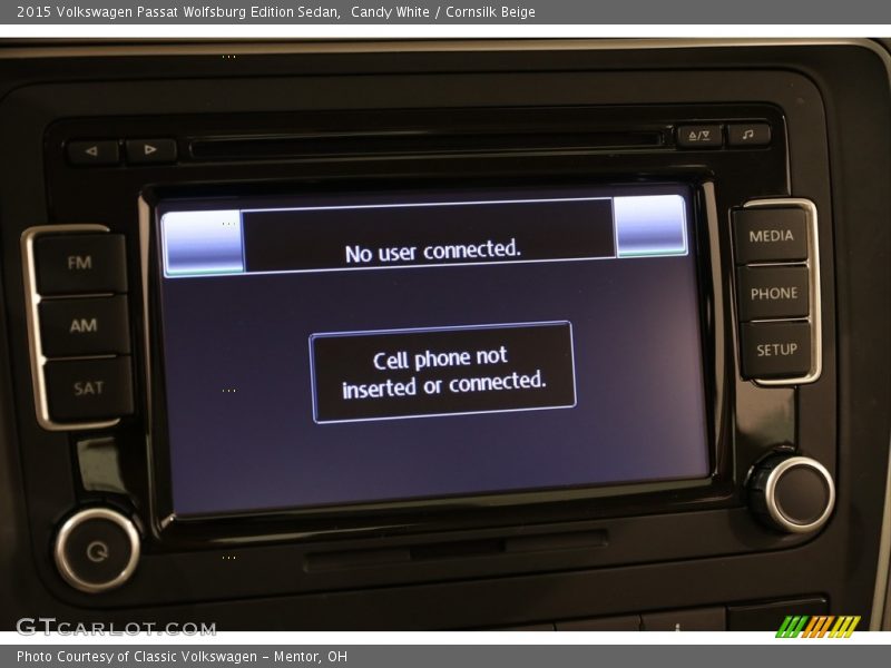 Candy White / Cornsilk Beige 2015 Volkswagen Passat Wolfsburg Edition Sedan