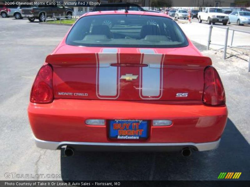 Victory Red / Ebony 2006 Chevrolet Monte Carlo SS