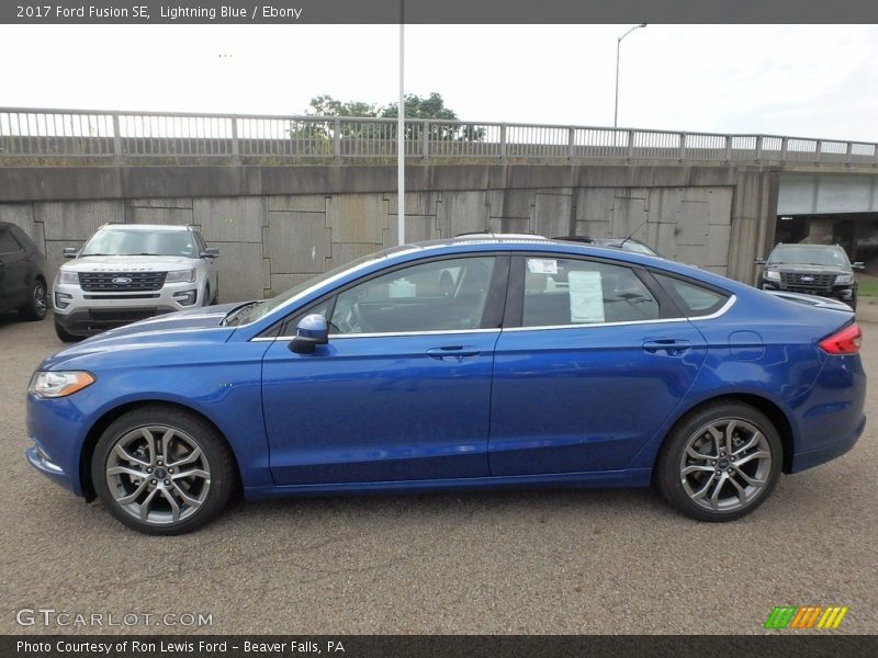 Lightning Blue / Ebony 2017 Ford Fusion SE