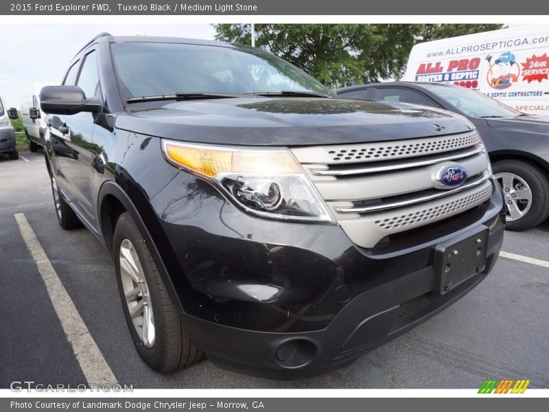 Tuxedo Black / Medium Light Stone 2015 Ford Explorer FWD
