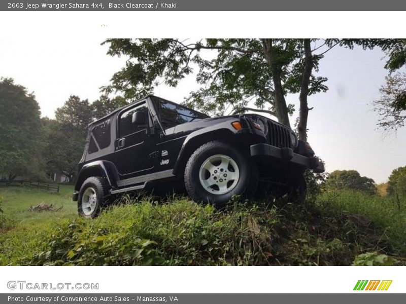 Black Clearcoat / Khaki 2003 Jeep Wrangler Sahara 4x4