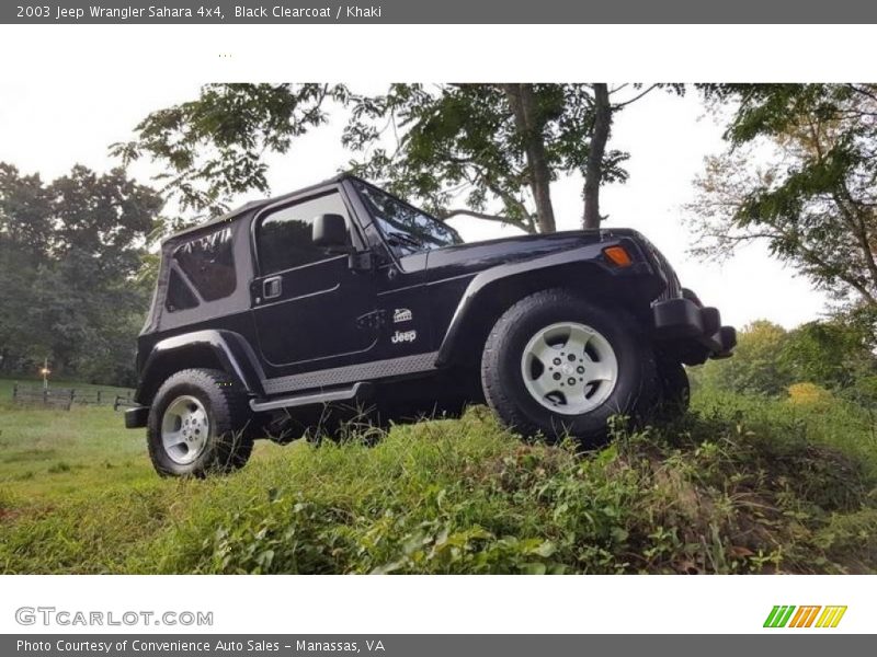 Black Clearcoat / Khaki 2003 Jeep Wrangler Sahara 4x4