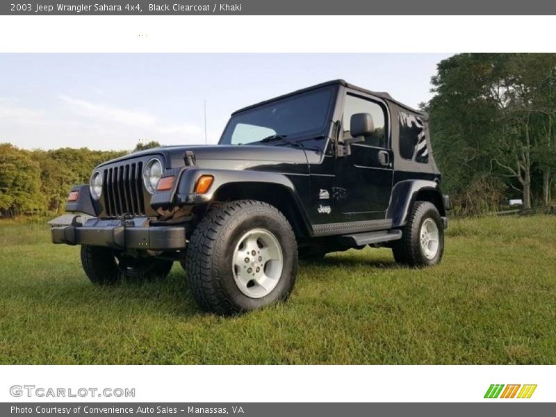 Black Clearcoat / Khaki 2003 Jeep Wrangler Sahara 4x4