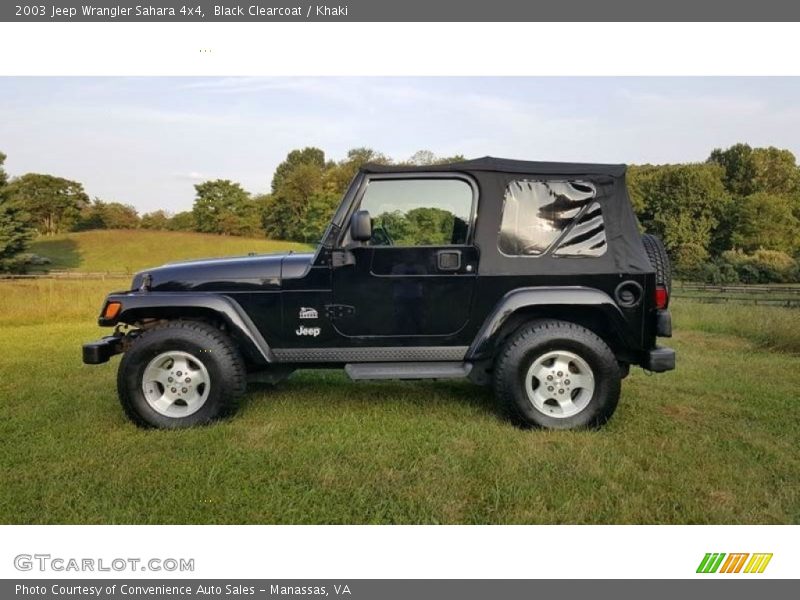 Black Clearcoat / Khaki 2003 Jeep Wrangler Sahara 4x4