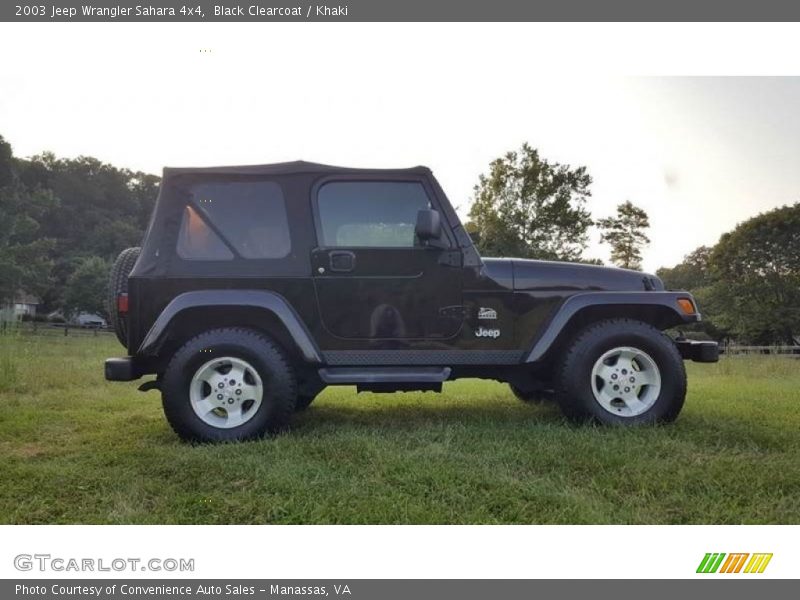 Black Clearcoat / Khaki 2003 Jeep Wrangler Sahara 4x4
