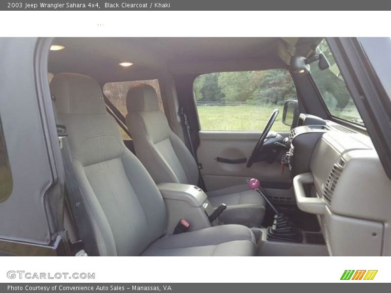 Black Clearcoat / Khaki 2003 Jeep Wrangler Sahara 4x4