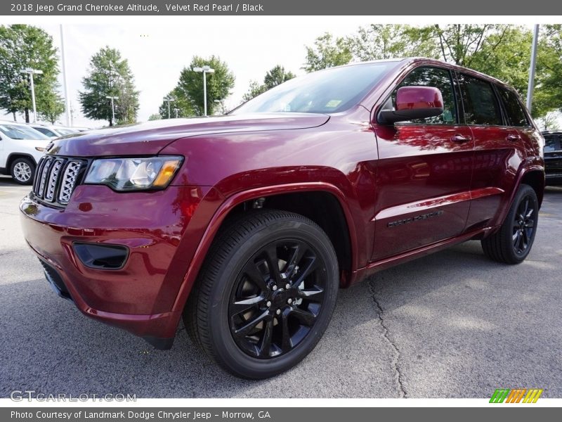 Velvet Red Pearl / Black 2018 Jeep Grand Cherokee Altitude