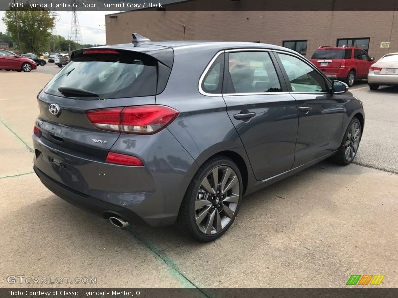 Summit Gray / Black 2018 Hyundai Elantra GT Sport