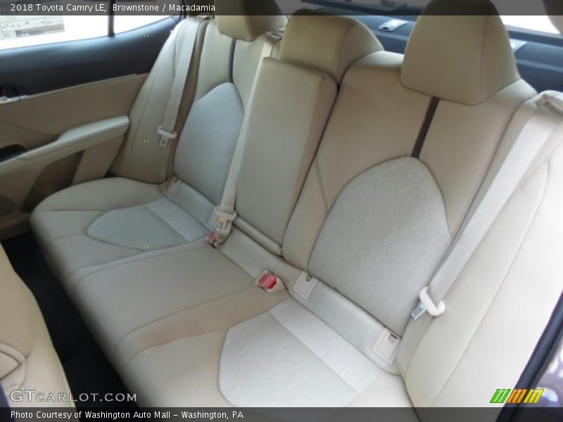Rear Seat of 2018 Camry LE