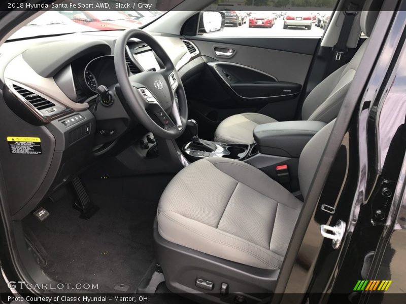 Black / Gray 2018 Hyundai Santa Fe Sport AWD