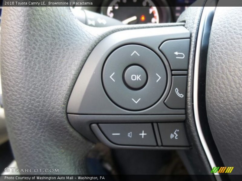 Controls of 2018 Camry LE