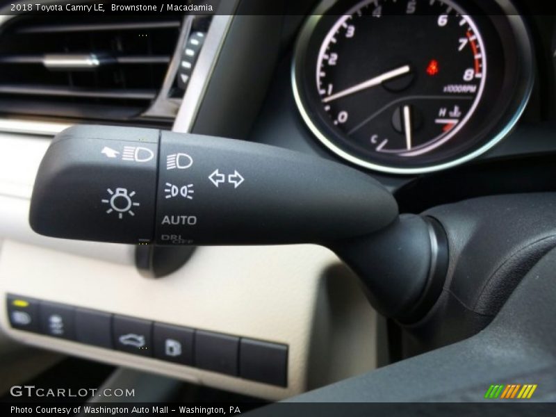 Controls of 2018 Camry LE