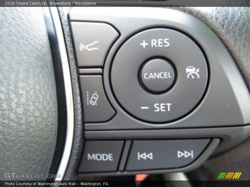 Controls of 2018 Camry LE