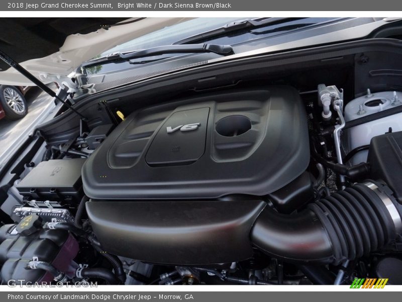 Bright White / Dark Sienna Brown/Black 2018 Jeep Grand Cherokee Summit