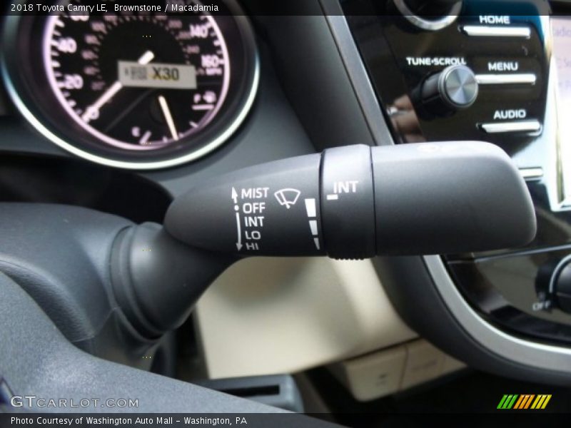 Controls of 2018 Camry LE