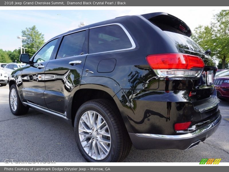 Diamond Black Crystal Pearl / Black 2018 Jeep Grand Cherokee Summit