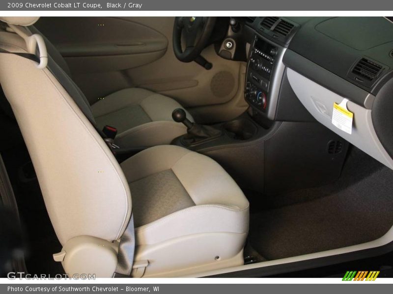 Black / Gray 2009 Chevrolet Cobalt LT Coupe