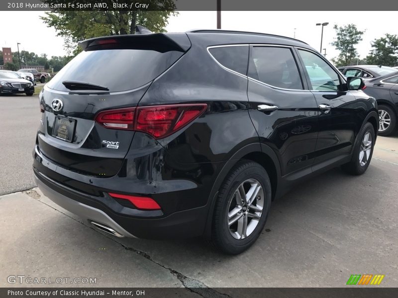 Black / Gray 2018 Hyundai Santa Fe Sport AWD
