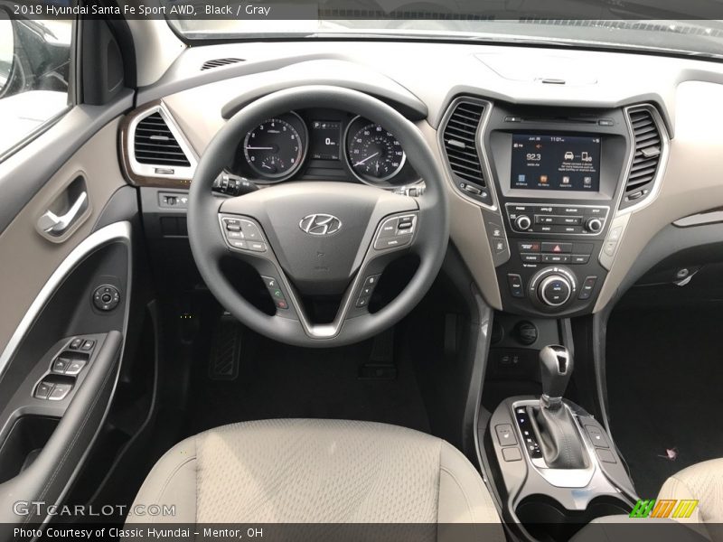 Black / Gray 2018 Hyundai Santa Fe Sport AWD