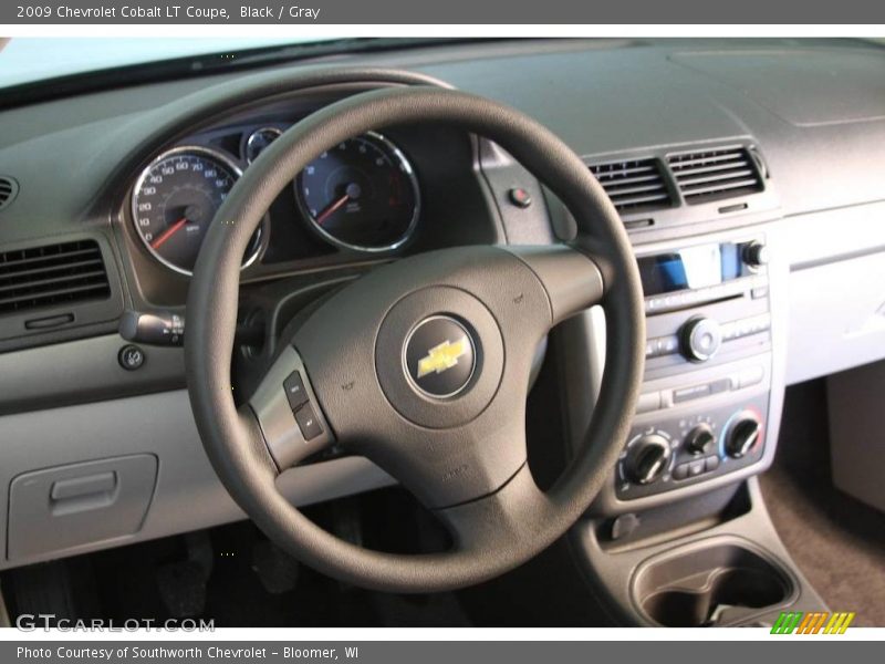 Black / Gray 2009 Chevrolet Cobalt LT Coupe