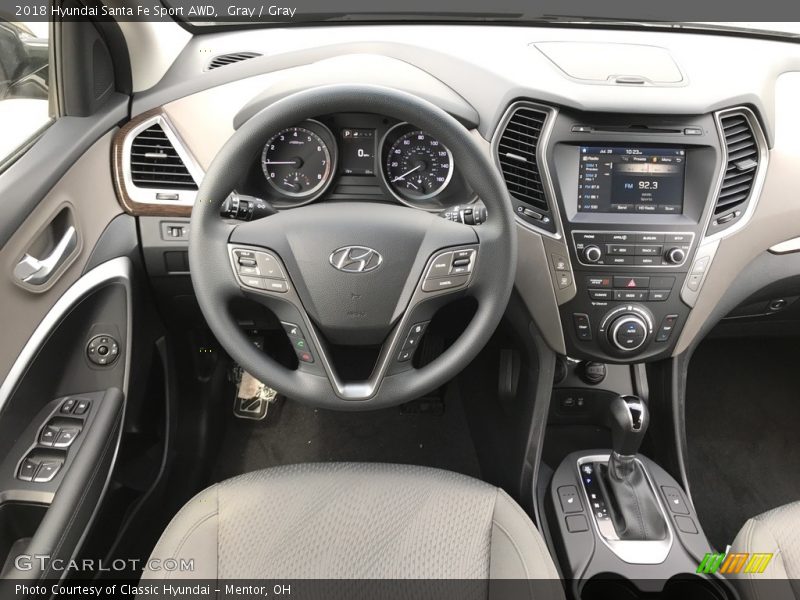 Gray / Gray 2018 Hyundai Santa Fe Sport AWD