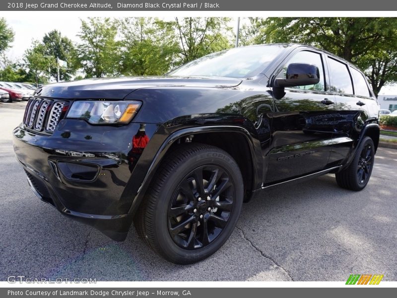 Diamond Black Crystal Pearl / Black 2018 Jeep Grand Cherokee Altitude