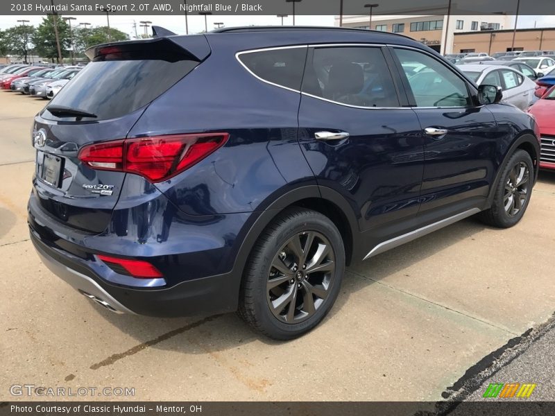 Nightfall Blue / Black 2018 Hyundai Santa Fe Sport 2.0T AWD