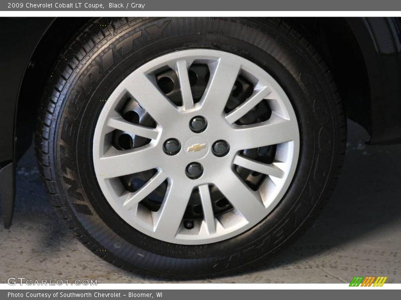 Black / Gray 2009 Chevrolet Cobalt LT Coupe