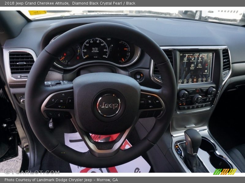 Diamond Black Crystal Pearl / Black 2018 Jeep Grand Cherokee Altitude