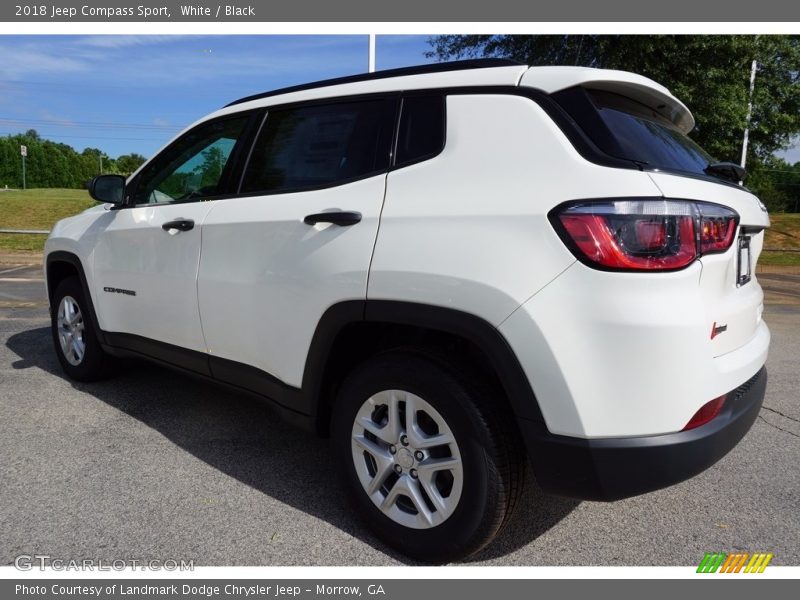 White / Black 2018 Jeep Compass Sport