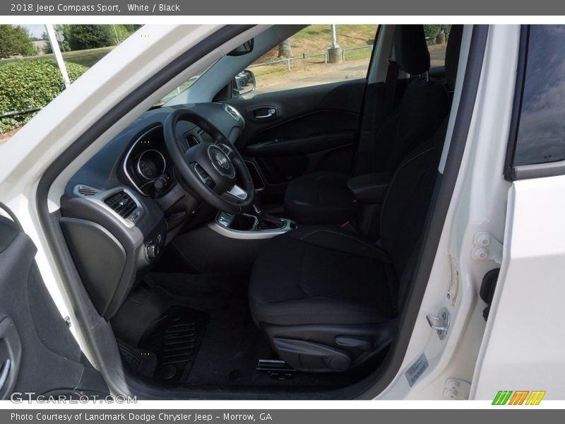 White / Black 2018 Jeep Compass Sport