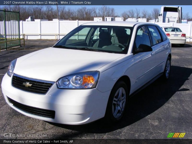 White / Titanium Gray 2007 Chevrolet Malibu Maxx LS Wagon