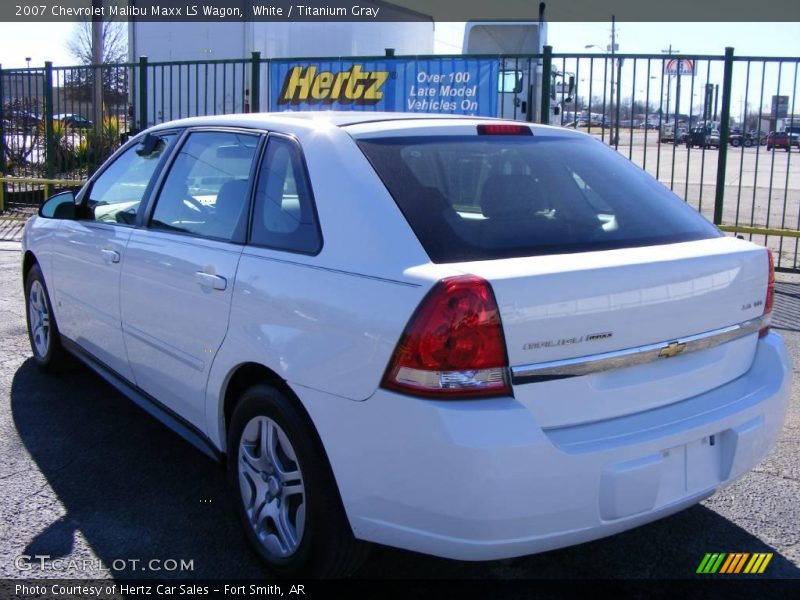 White / Titanium Gray 2007 Chevrolet Malibu Maxx LS Wagon