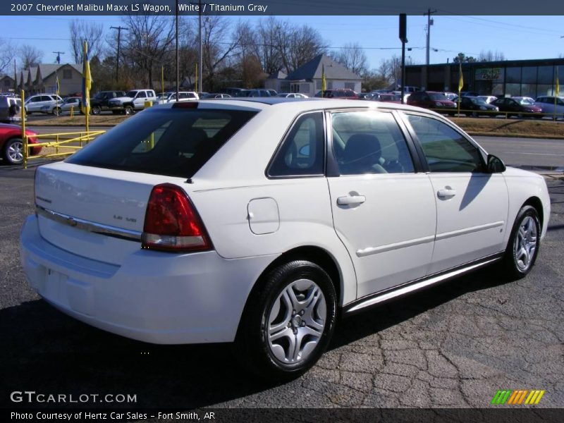 White / Titanium Gray 2007 Chevrolet Malibu Maxx LS Wagon