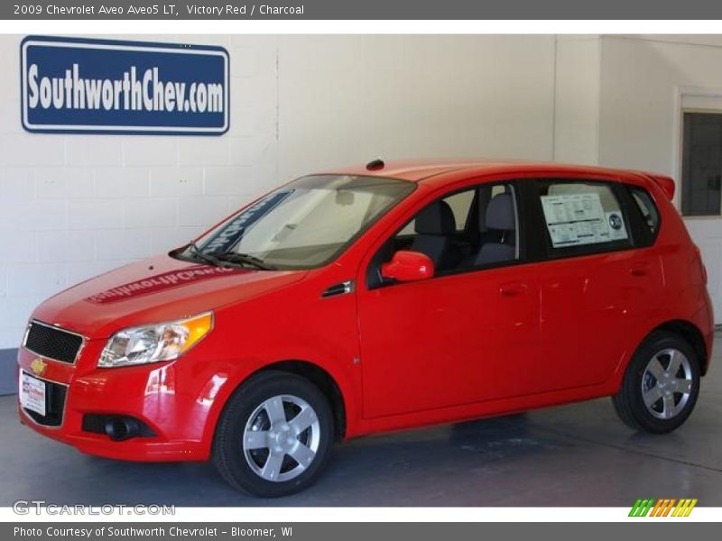Victory Red / Charcoal 2009 Chevrolet Aveo Aveo5 LT