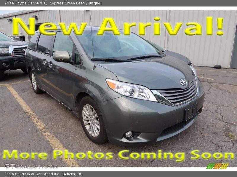 Cypress Green Pearl / Bisque 2014 Toyota Sienna XLE
