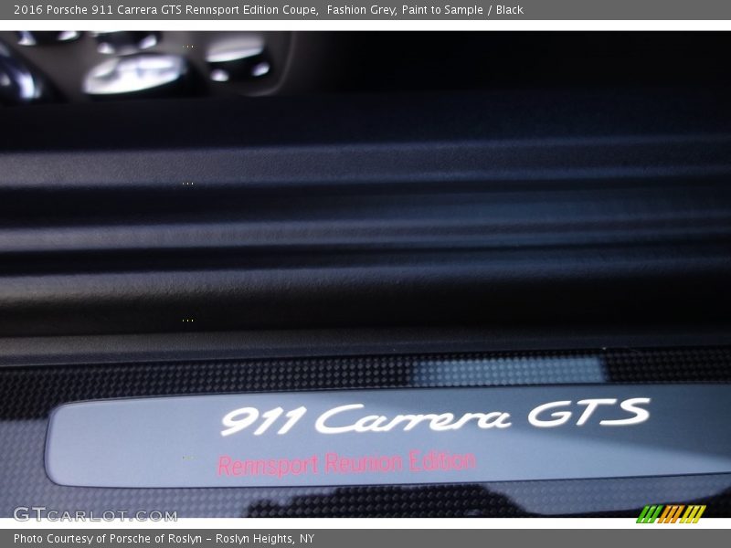  2016 911 Carrera GTS Rennsport Edition Coupe Logo