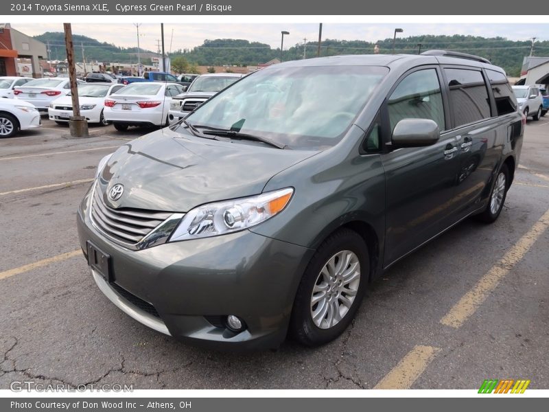 Cypress Green Pearl / Bisque 2014 Toyota Sienna XLE