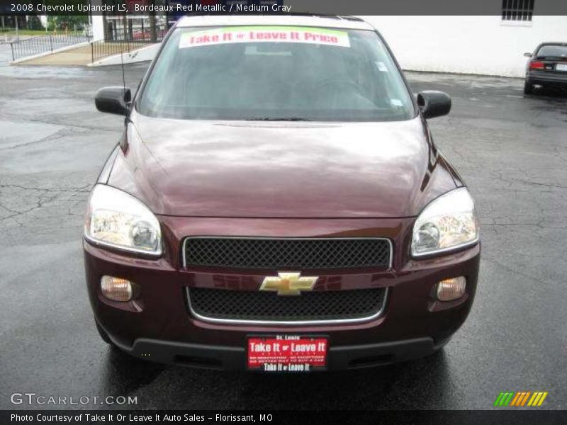 Bordeaux Red Metallic / Medium Gray 2008 Chevrolet Uplander LS