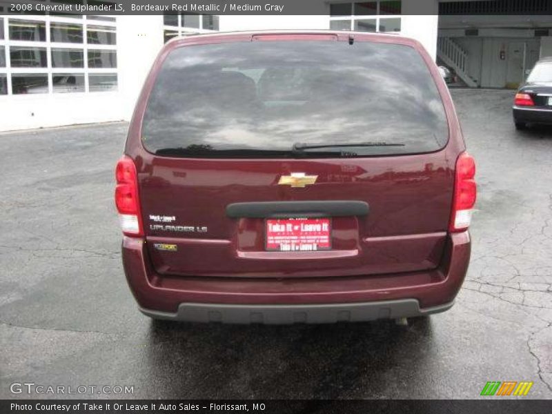Bordeaux Red Metallic / Medium Gray 2008 Chevrolet Uplander LS