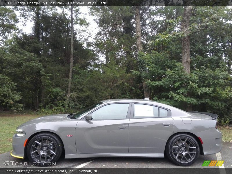 Destroyer Gray / Black 2018 Dodge Charger R/T Scat Pack