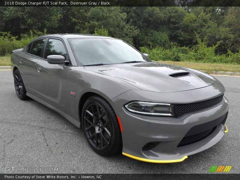 Destroyer Gray / Black 2018 Dodge Charger R/T Scat Pack