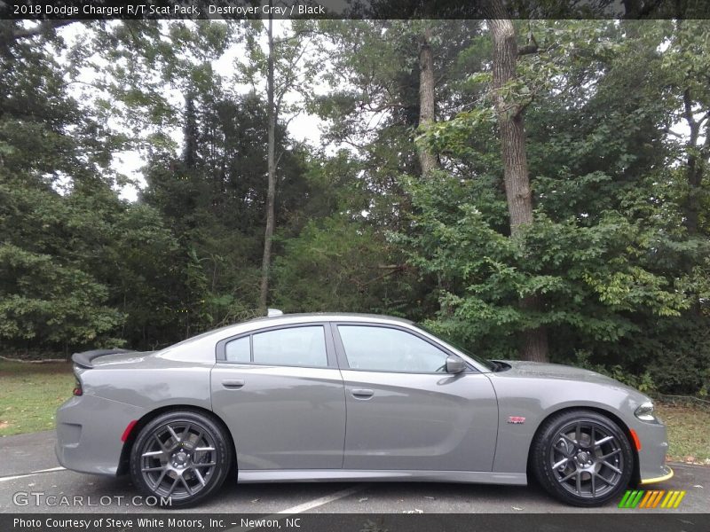 Destroyer Gray / Black 2018 Dodge Charger R/T Scat Pack